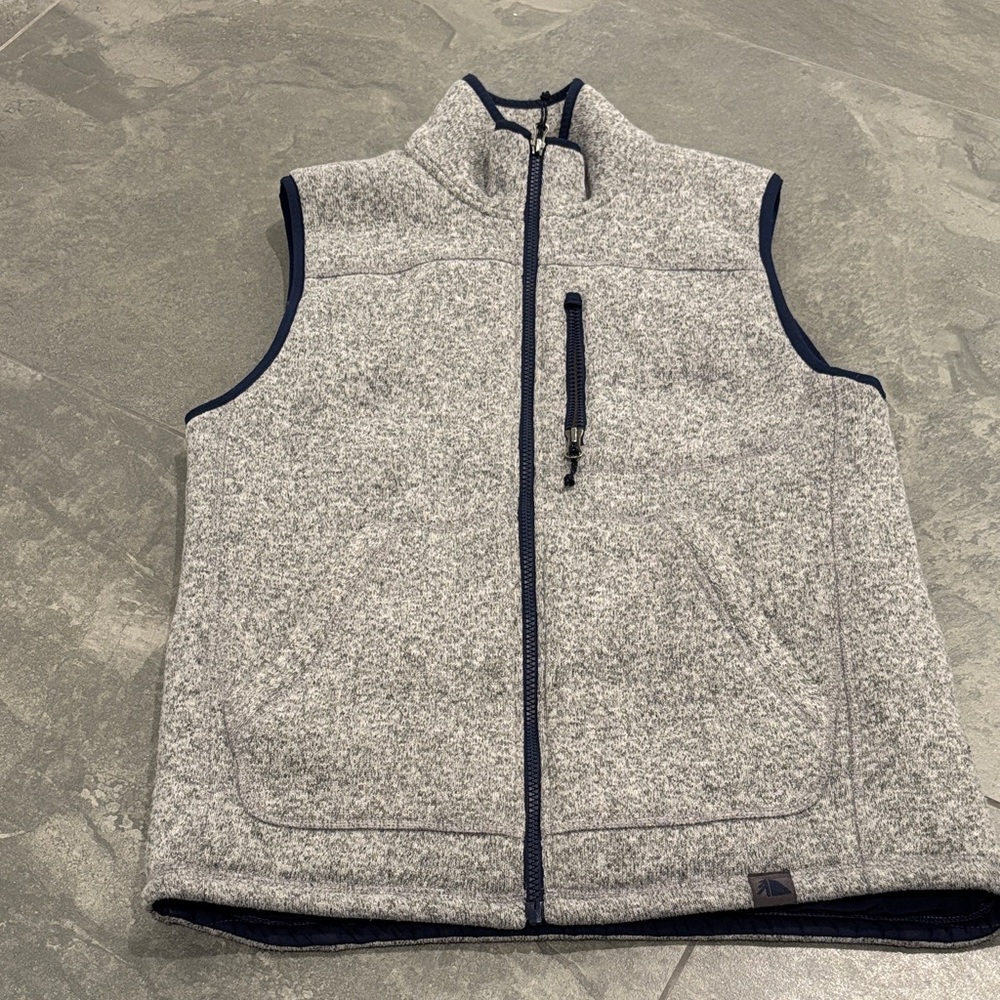 L.L. Bean Heather Gray Fleece Vest